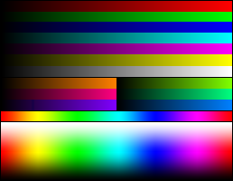 24-bit color palette
