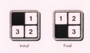 an instance of the 3-puzzle