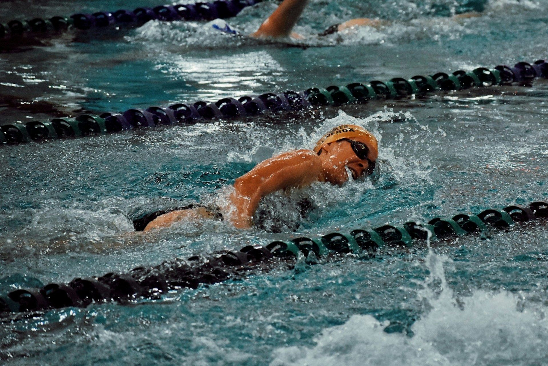 image of swimmer competing