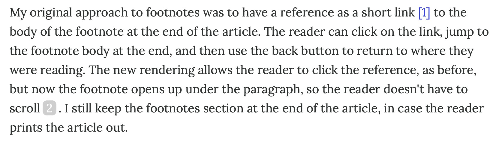 a paragraph from the linked page, which includes a shaded footnote indicator