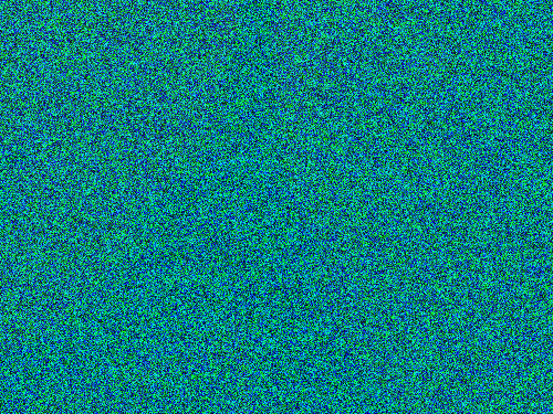 a white noise image that carries a message!